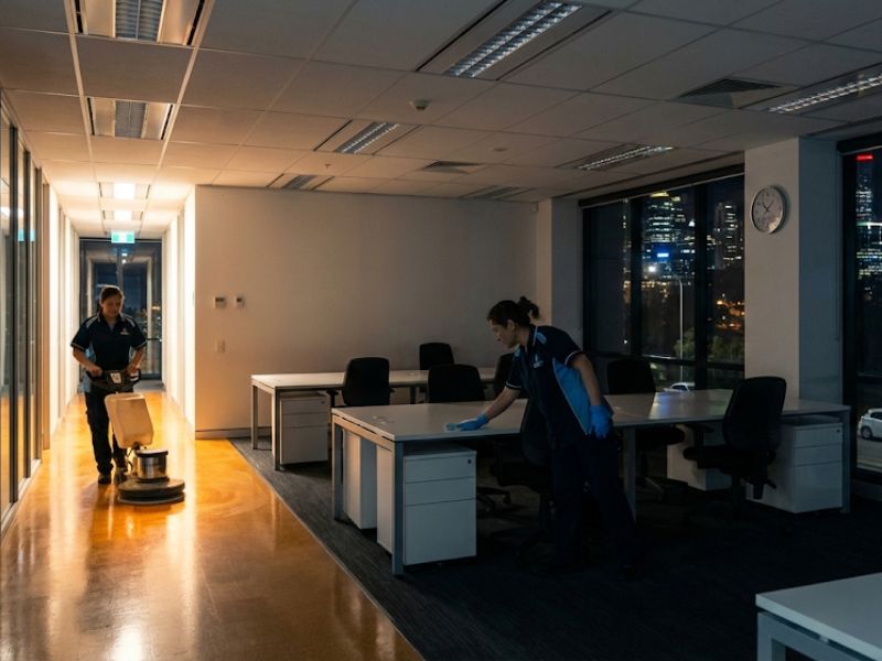 After hours evening cleaning Perth commercial office