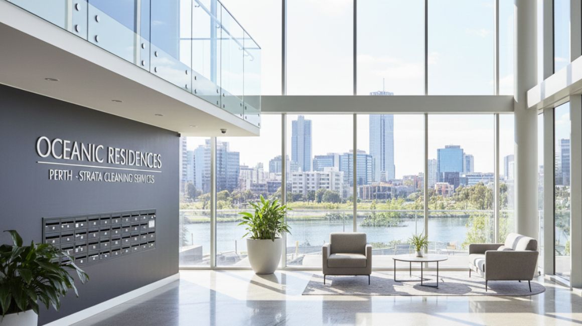 Apartment building lobby entrance cleaning Perth strata
