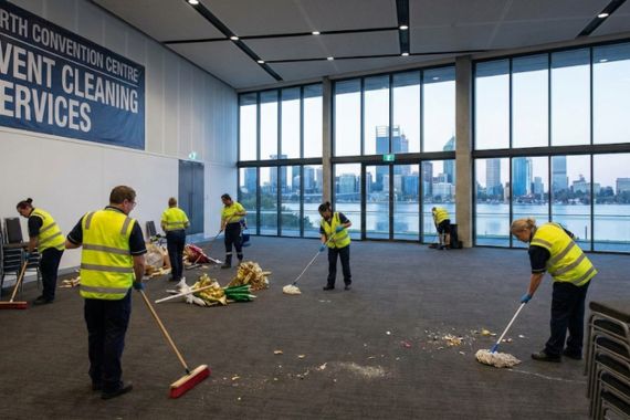 Post-event cleaning service Perth venue