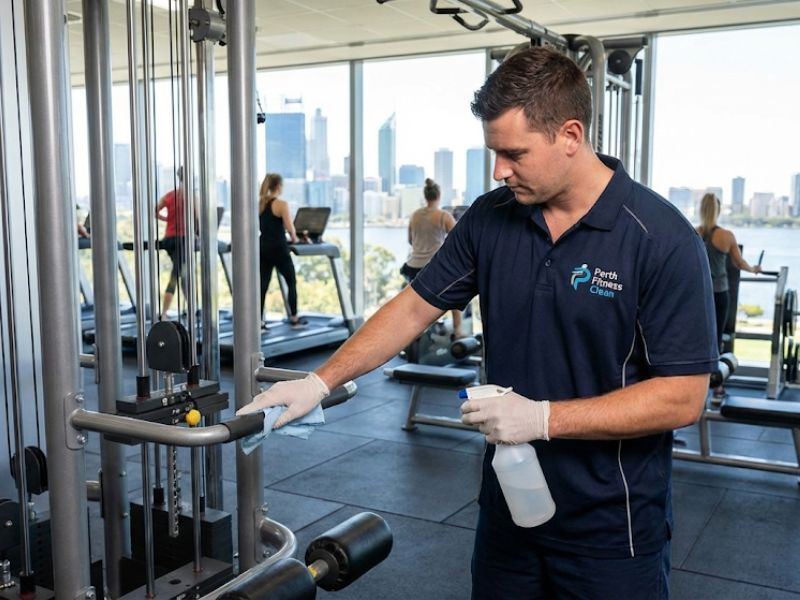 Professional gym cleaning services Perth fitness center